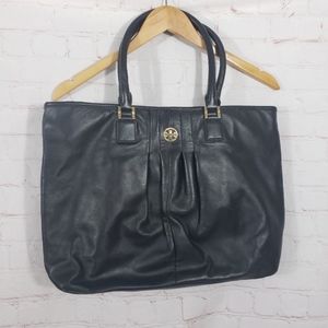 Tory Burch black leather tote